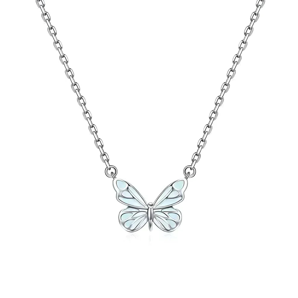 Glow in the Dark - Dream Blue Butterfly Necklace