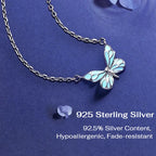 Glow in the Dark - Dream Blue Butterfly Necklace