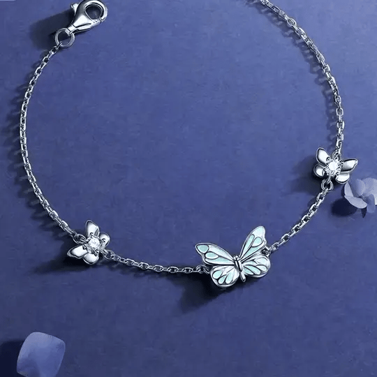 Glow in the Dark - Dream Blue Butterfly Bracelet