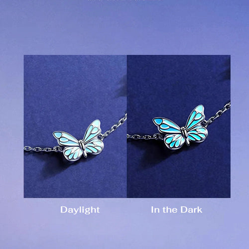 Glow in the Dark - Dream Blue Butterfly Bracelet