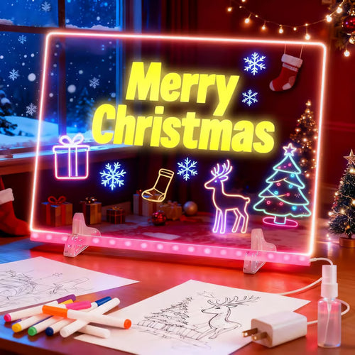 7-Color LED Glow Drawing Board - Art Gift Set (Sale 50% Off)